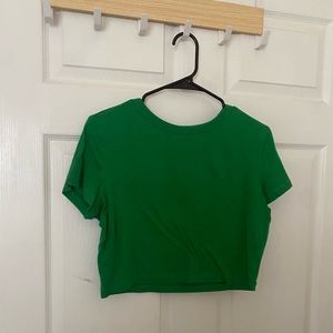 Basic green tee.